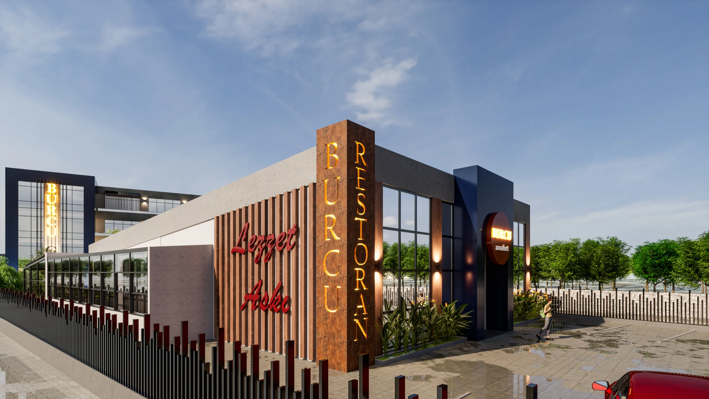 Burcu Gıda Reyon / Restoran · Proje görselleştirmesi