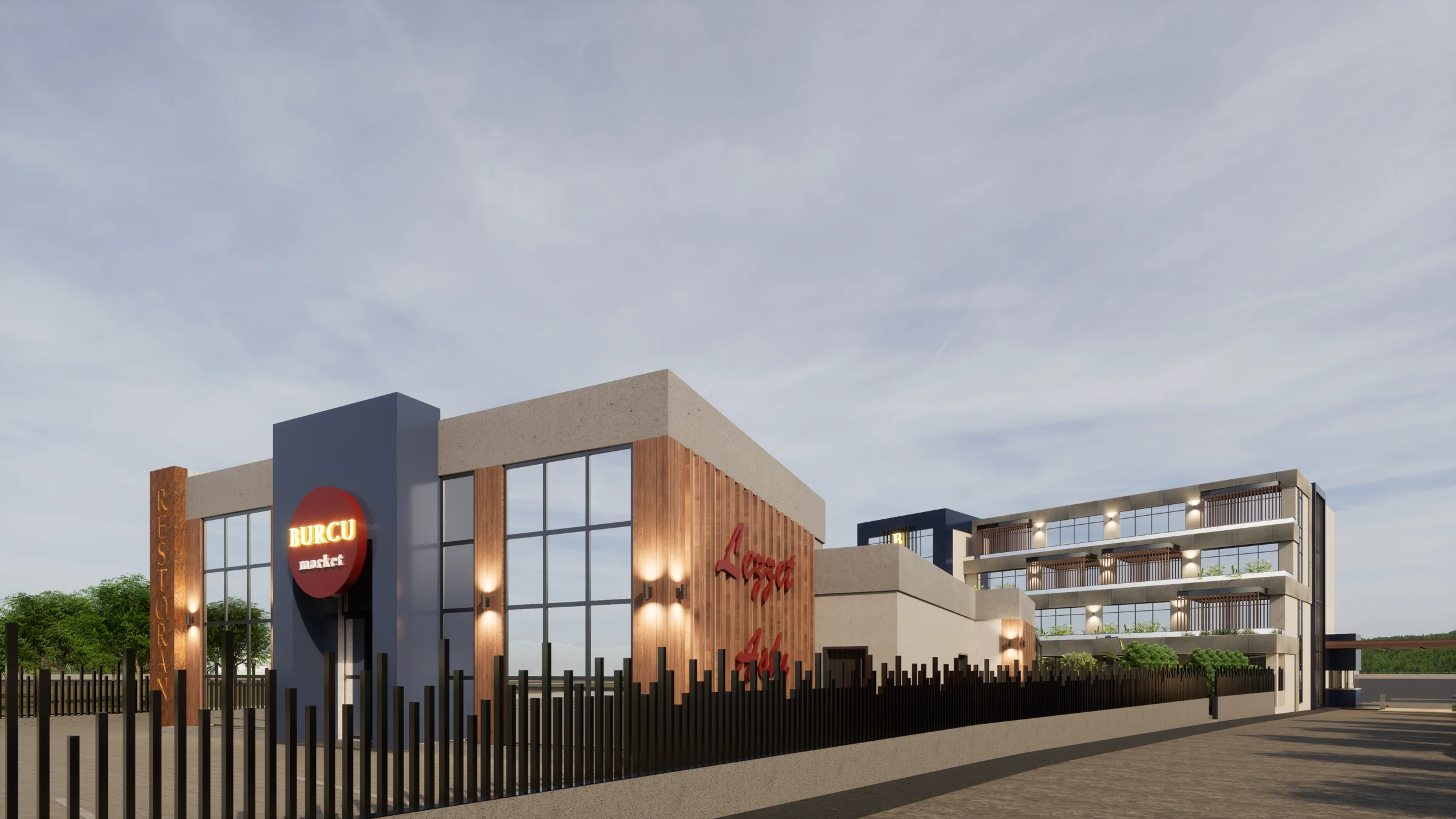 Burcu Gıda Reyon / Restoran · Proje görselleştirmesi 3